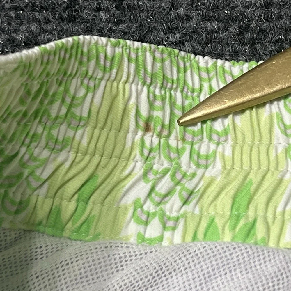 Vilebrequin Mens XL Geometric Pattern Drawstring Swim Trunks Lined 8